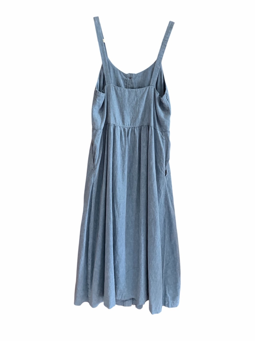 NWT PATAGONIA Garden Island Dress Still Blue Midi Denim Hemp XS - Picture 6 of 15